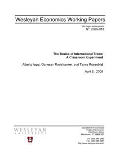 Wesleyan Economics Working Papers